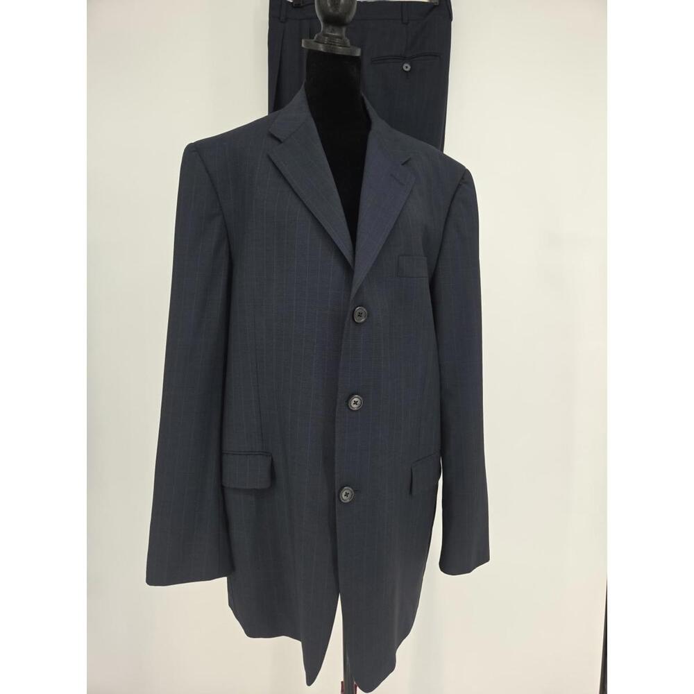 Vtg Gieves‎ & Hawkes Savile Row Suit Wool Mohair 44L 40x34.5 Made In USA